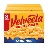 Velveeta Original Shells & Cheese Sauce – Warm Nostalgic Meal for Seniors and Single Person Households, 3 ct Pack
