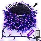 Joomer Halloween String Lights – Bedroom Aesthetic Decor, 8 Lighting Modes Orange Purple