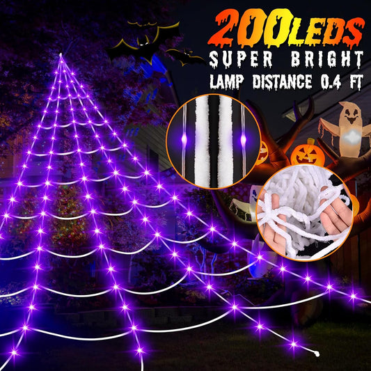 6.6ft bendable plush giant spider with red diamond eyes and iron wire legs