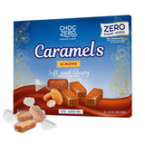 ChocZero Sugar Free Almond Caramels – Ready to Gift Party Favor for Keto Guests and Office Treats, Sea Salt Almond