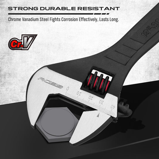 chrome vanadium steel construction with tempered heat treatment for strength