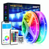DAYBETTER LED Strip Lights 200ft (2 Rolls of 100ft) – Ceiling and Wall Color Changing Lights for Home Aesthetic