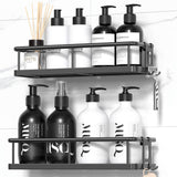 YASONIC Shower Organizer 2 Pack — Multi-Surface Adhesive Caddy for Laundry Room, Garage, and Outdoor Utility Storage