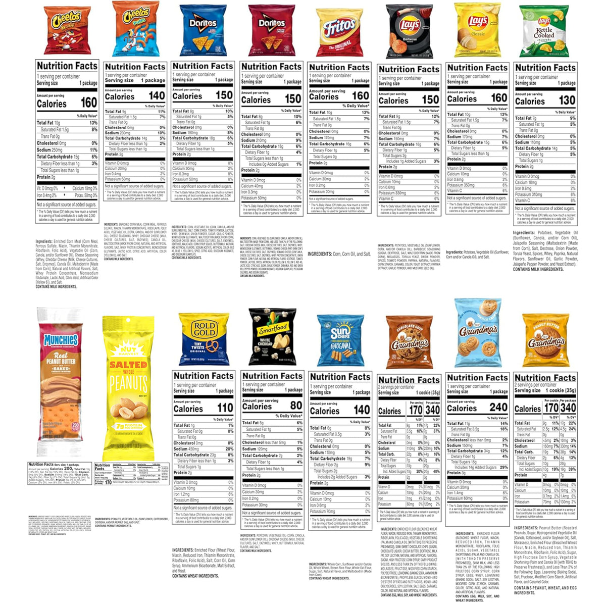 Frito-Lay Ultimate Classic Snacks Package – Camping and Hiking Snack Pack for Outdoor Adventures