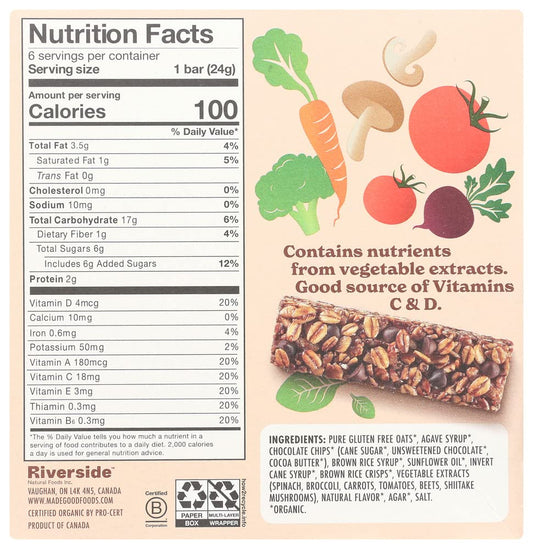 gluten-free oats and vegan-certified formulation