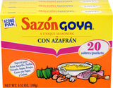 Goya Sazón With Azafran Packets – All-in-One Latin Blend for Clutter Free Seasoning