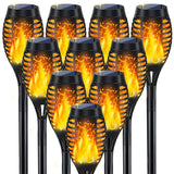 Outdoor Solar Torch Set – Waterproof Backyard and Poolside Ambiance for Evening Gatherings