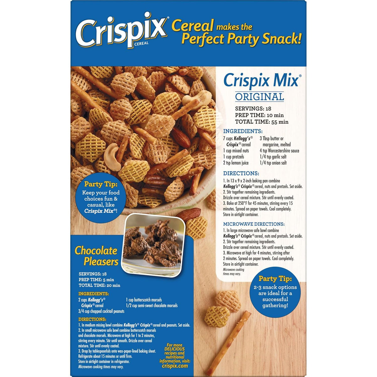 Kellogg's Crispix Cereal – Late-Night Study Snack for the Dorm Room, Parve Kosher Cereal