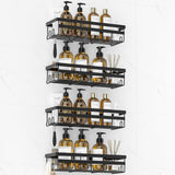 WOWBOX Stainless Steel Shower Caddy – Holiday Gift for Mom, Drill-Free Wall Storage Set