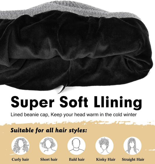 knit outer construction in a stretchable one-size fit
