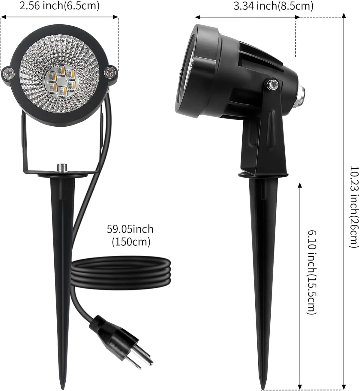 LumenGlow Color Changing LED Spot Light Birthday Gift for Mom and Her, 12W IP65 Landscape Accent Light 4 Pack with Warm White and Remote