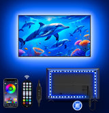 MATICOD TV LED Lights – Reduced Eye Strain Home Office Setup, Music Sync 5050 RGB