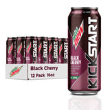 Mountain Dew Kickstart Outdoor Refreshment Soda – Picnic and Camping Energy Boost with Vitamins B & C, 80 Calories, 12-Pack