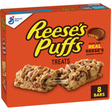 Reese's Puffs Cocoa & Peanut Butter Snack Bars – Safe School Snack for Children, Individually Wrapped 16 ct Multi-Pack