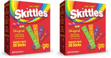 SINGLES TO GO! Skittles Kids Water Flavoring Packets – Low Calorie Drink Mix Sticks for Lunchboxes, Road Trips, and After School