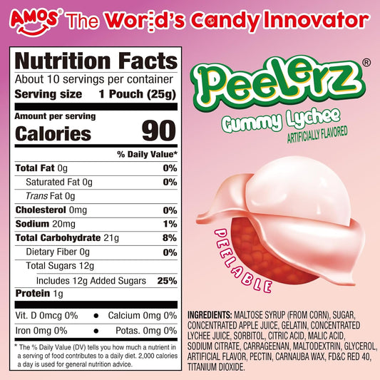 soft fruit-juice filled center with chewy outer layer for dual texture
