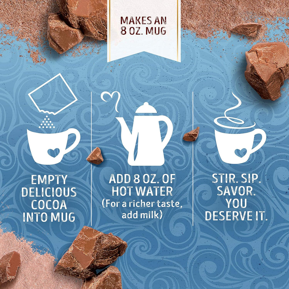Swiss Miss Hot Cocoa Mix – Fast Afternoon Pick-Me-Up for Home Office and Dorm Room