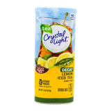 Crystal Light Decaf Iced Tea Powder – Guilt-Free Evening Beverage for Wind-Down Routines, Lemon Flavor 6-Count Value Pack