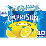 Capri Sun All-Natural Lemonade Pouches – Better-For-You Kids' Hydration with No Artificial Sweeteners, 6 fl oz