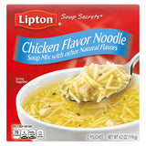 Lipton Recipe Secrets Chicken Flavor Instant Soup – Kid-Friendly Warm Lunch for After-School Hungry Tummies, 5-Minute Stovetop Prep