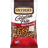 Snyder's of Hanover Gluten Free Mini Pretzels – Health-Conscious Snack for Office Drawers and Home Counters
