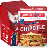 Bumble Bee Wild Caught Tuna Packet – High Protein Low Calorie Snack for Post Workout Recovery and Clean Eating