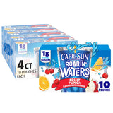 Capri Sun Fruit Punch Juice Pouches for After-School Program Stocking – 40 Single-Serve Drinks with No Added Sugar