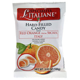Serra Le Italiane Sicily Orange Filled Candy – Natural No-Artificial-Color Desk Snack for Mindful Afternoon Cravings