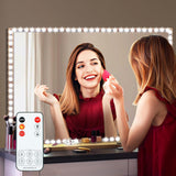 LED Vanity Mirror Lights for Makeup 13ft Flexible LED Strip 6000K Daylight White with Dimmer and Power Supply, Ambient Home Decor for Bedroom Dressing Area, DIY Mirror