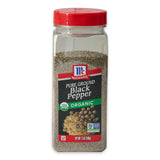 McCormick Organic Black Pepper – Sleek Pantry Counter Staple for Styled Kitchen Spaces, 12 oz