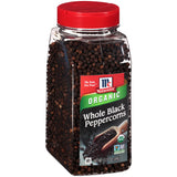 McCormick Organic Whole Black Peppercorns 13.75 oz – Thoughtful Housewarming Gift for New Homeowners
