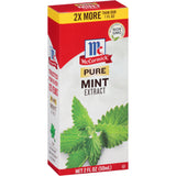 McCormick Pure Mint Extract 2 fl oz – Clean-Label Flavoring for Mindful Home Cooks, Spearmint and Peppermint Oils Only