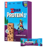 Zbar Protein Chocolate Chip - Lunchbox-Safe Kids Snack Bars Made with Organic Oats, No HFCS or Artificial Sweeteners (15 Pack)