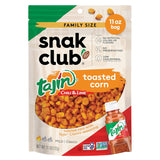 Snak Club Tajin Toasted Corn – Mess-Free Camping and Road Trip Snack, Mild Tajin Chili-Lime Roasted Corn 11 oz