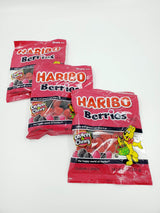 Haribo Happy Hoppers Gummi Candy 4 oz 2 Pack – Portable Chewy Snack for Road Trips and Travel