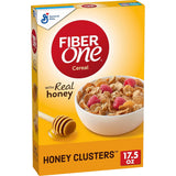 Fiber One Honey Clusters Cereal – Time-Saving Morning Cereal, Resealable Box for the Home Office Pantry