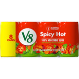 V8 Spicy Hot 100% Vegetable Juice – Bulk 24 Pack Gift for the Elderly Parent Building a Daily Veggie Habit