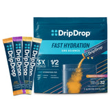 DripDrop Hydration Powder – Tropical Variety Pack Electrolyte Sticks for Daily Wellness and Self-Care Routines