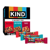 KIND Healthy Snacks Bars Variety Pack – Adventure Snack for Long Drives and Outdoor Days, 12 Bar Non-GMO Variety