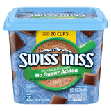 Swiss Miss Sugar Free Hot Cocoa – Caffeine-Free Evening Mug for Mindful Relaxation and Self-Care Nights, 13 oz Canister