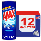 Ajax Powder Cleanser with Bleach - Phosphate-Free 12-Pack for Kid-Safe and Pet-Aware Homes