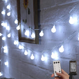Minetom Globe String Lights – Christmas & Anniversary Gift for Couples, 66ft 200 LED Warm White Plug-in Fairy Lights with Remote Timer