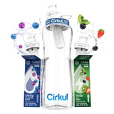 Cirkul Starter Water Bottle Kit – Zero-Sugar Flavored Hydration for Shift Workers, Students, and Frequent Travelers