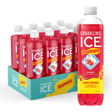 Sparkling Ice STARBURST Sparkling Water – Refreshing Patio and Backyard BBQ Beverage with Bold Fruity Flavor Variety, 17 fl oz Bottles