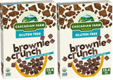 Cascadian Farm Brownie Crunch Cereal – Non-GMO Snack Cereal for the Playroom Snack Drawer, Crunchy Brownie Flavor
