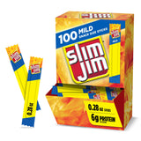Slim Jim Smoked Meat Sticks, Mild Flavor – Commuter Bag and Lunch Bag Snack for Busy Professionals, 120 Count, Individually Wrapped