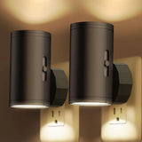LumiGuard Adjustable LED Night Light – Timer-Equipped Plug-in for Safe Nighttime Bathroom Trips