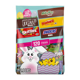M&M'S, SNICKERS, SKITTLES, MILKY WAY & STARBURST Easter Candy Bulk – Fun-Size Portion Control Mix for Kids' Easter Baskets, 65 Pieces