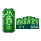 OLIPOP Prebiotic Soda Pop – Uncluttered Pantry Soda with No Artificial Additives, Gluten Free