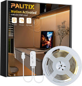 PAUTIX COB LED Strip with Motion Sensor – Uncluttered Wardrobe Interior Light with Hidden PIR Sensor, 5V USB LED Tape